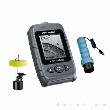 Fish Finder with Two Transducers, Helps User to Find Out the Location and Depth of Fish
